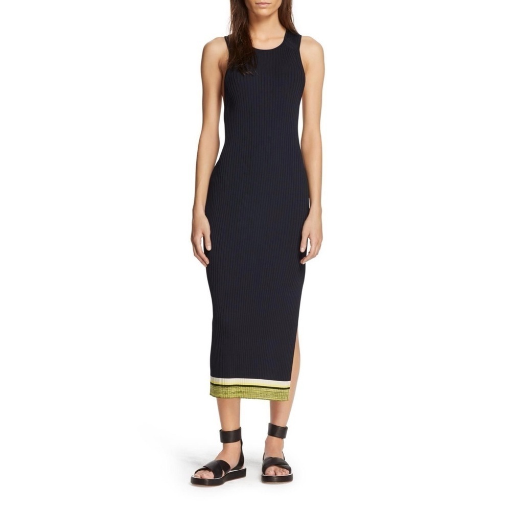 RAG AND BONE Sheridan Knitted Dress In Navy - Picture 2 of 7